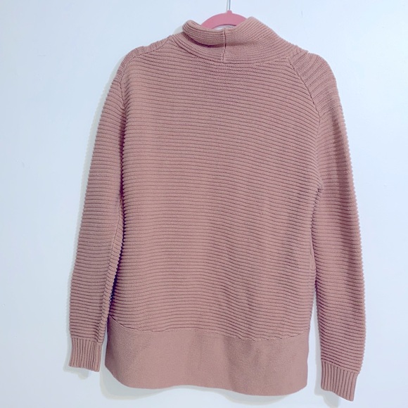 Vince Camuto Womens Oversized Rib Knit Sweater in Mauve Dusty Rose - Picture 4 of 8